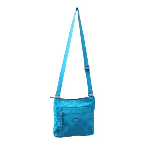 Coach Signature Fabric turquoise nylon Adjustable Crossbody File Bag - Picture 1 of 13